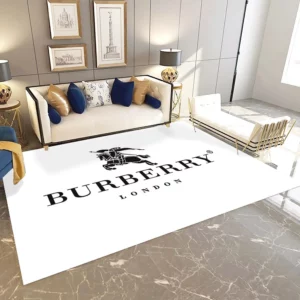 Burberry White Luxury Fashion Brand Rug Door Mat Home Decor Area Carpet