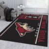 Customizable Arizona Coyotes Wincraft Personalized Nhl Type 7766 Rug Area Carpet Living Room Home Decor