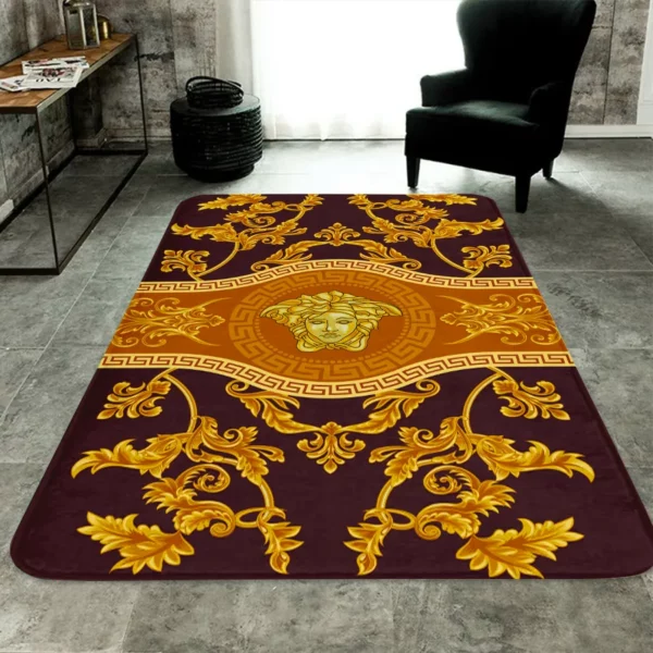 Versace Golden Luxury Fashion Brand Rug Door Mat Home Decor Area Carpet