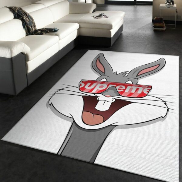 Dapper Bunny Supreme Area Luxury Fashion Brand Rug Area Carpet Home Decor Door Mat