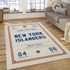New York Islanders Nhl And Us Type 7787 Rug Area Carpet Living Room Home Decor