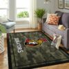 Ottawa Senators Nhl Team Logo Camo Style Custom Type 7826 Rug Area Carpet Living Room Home Decor