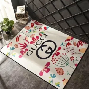 Gucci Flower Mat Luxury Fashion Brand Rug Home Decor Door Mat Area Carpet