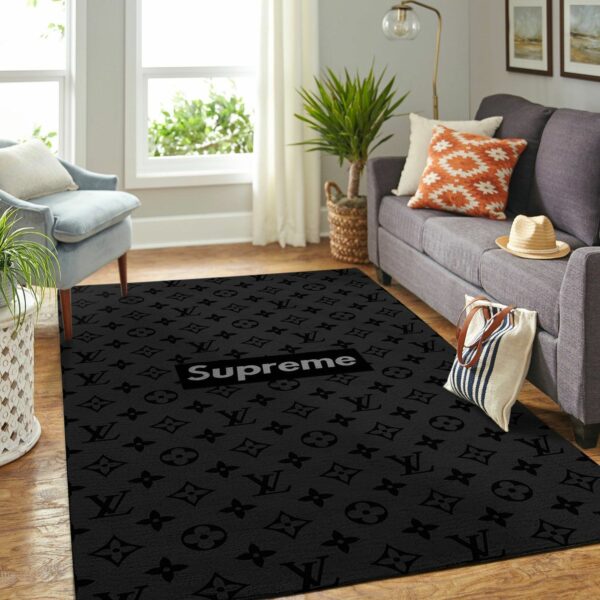 Louis Vuitton Supreme Area Luxury Fashion Brand Rug Home Decor Door Mat Area Carpet