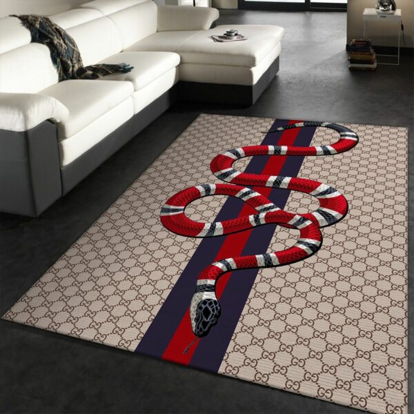 Gucci Snake Red Blue Area Fn Christmas The Luxury Fashion Brand Rug Door Mat Home Decor Area Carpet