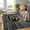 Vegas Golden Knights Nhl Team Logo Grey Wooden Type 7908 Rug Living Room Area Carpet Home Decor