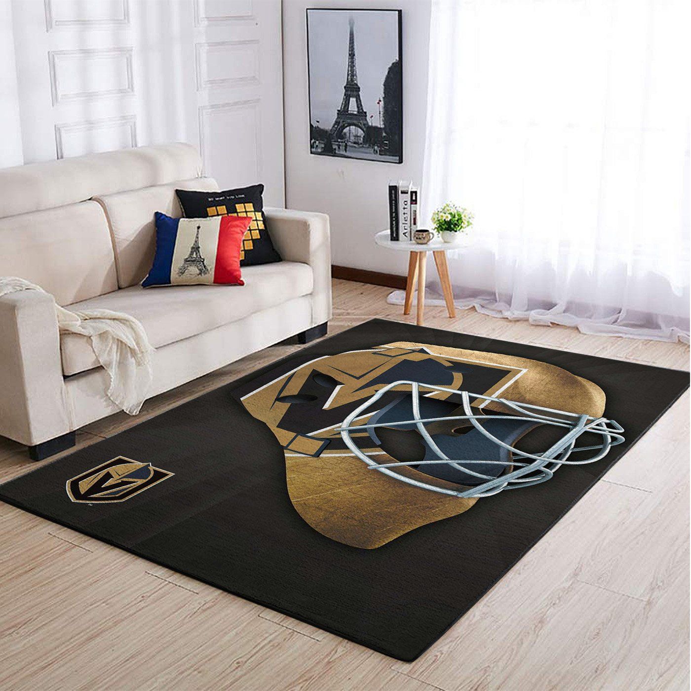 Vegas Golden Knights Nhl Team Logo Type 7911 Rug Living Room Area Carpet Home Decor
