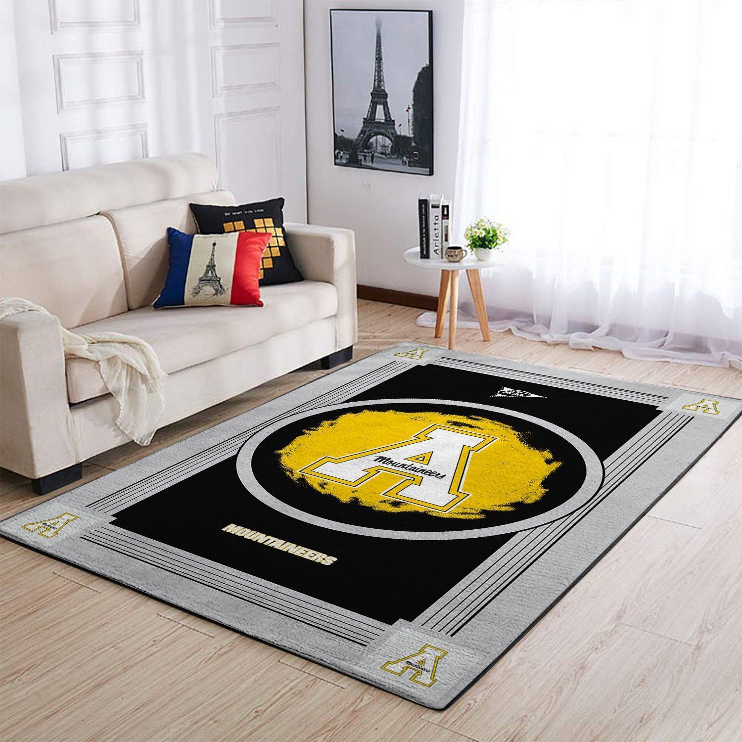 Appalachian State Mountaineers Ncaas Team Logo Type 7987 Rug Area Carpet Home Decor Living Room