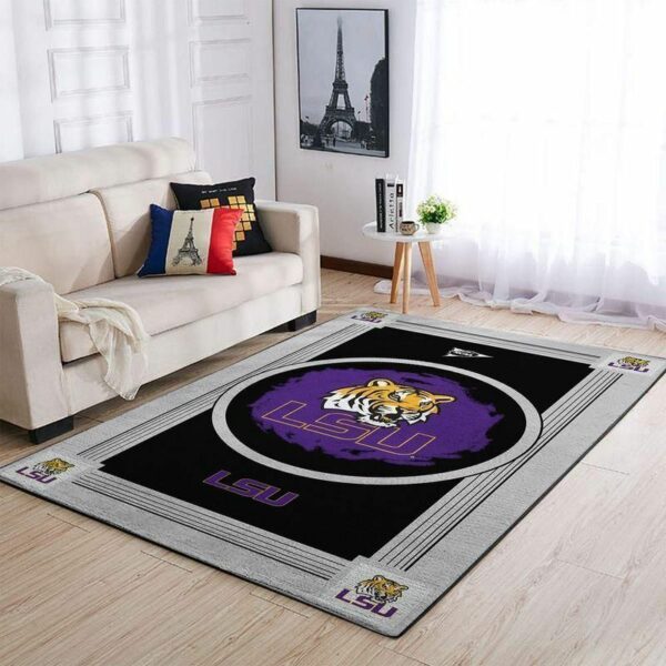 Lsu Tigerss Ncaa Football Basketball Team Logo Type 7998 Rug Living Room Home Decor Area Carpet