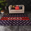 Gucci Rectangle Rug Area Carpet Door Mat Luxury Fashion Brand Home Decor