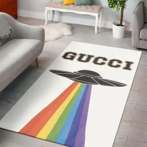 Gucci UFO Rectangle Rug Area Carpet Home Decor Luxury Fashion Brand Door Mat