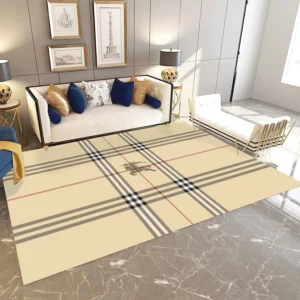 Burberry Rectangle Rug Home Decor Door Mat Luxury Fashion Brand Area Carpet