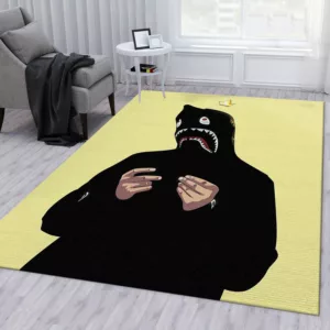 Supreme Bape Rectangle Rug Door Mat Home Decor Area Carpet Fashion Brand Luxury