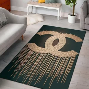 Chanel Rectangle Rug Fashion Brand Area Carpet Home Decor Luxury Door Mat