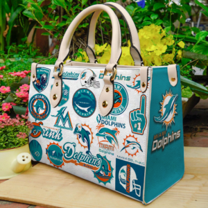 Miami Dolphins Women Leather Hand Bag