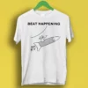Beat Happening Cat And Rocket Rock Meme Gift Funny Tee