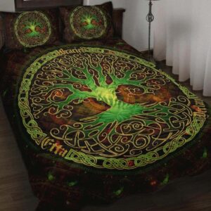 Celtic Quilt Set Celtic Tree Brown