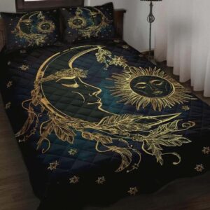 Celtic Wicca Sun & Moon Quilt Set