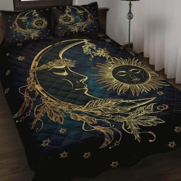 Celtic Wicca Sun & Moon Quilt Set