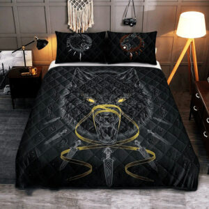 Fennir Viking Quilt Set Black