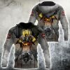 Firefighter 3D Hoodie First In Last Out
