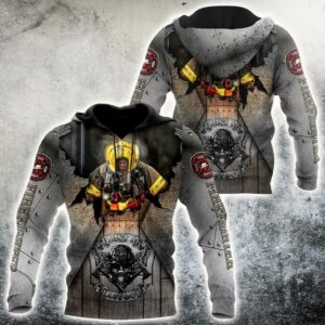 Firefighter 3D Hoodie First In Last Out