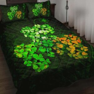Ireland Celtic Quilt Set Irish 3D Shamrock