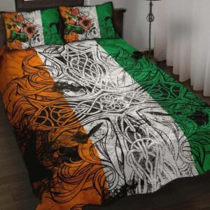 Irish Quilt Sets Celtic Ireland Flag Color & Celtic Patterns