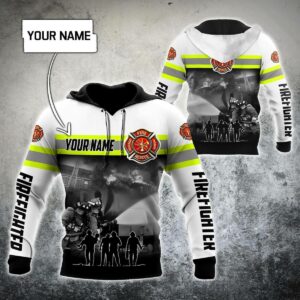 Personalized Firefighter 3D Hoodie For Men And Women Custom Name 3D Hoodie