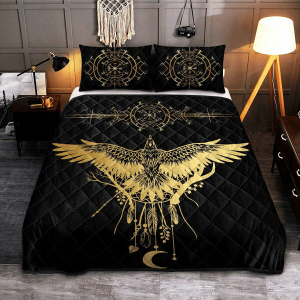 Raven Viking Quilt Set
