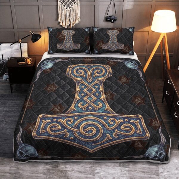 Viking Hammer Quilt Set