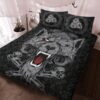 Viking Quilt Set Red Tongue